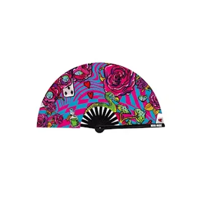 meanie queenie blacklight folding fan