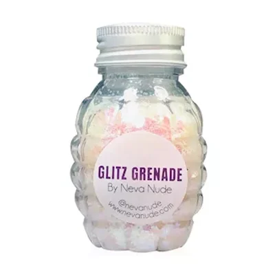 lucid dreams blacklight cosmetic glitter glitz grenade keychain in aloe gel
