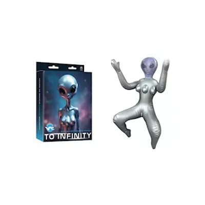 to infinity squatting alien love doll