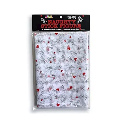 naughty stick figure tissue paper sheets