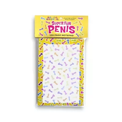 super fun penis notepad