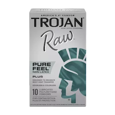 trojan raw pure feel condoms 10pk