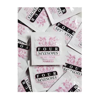 four seasons naked pink condoms single