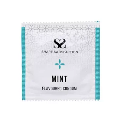 share satisfaction mint flavoured condoms 500 bulk pack