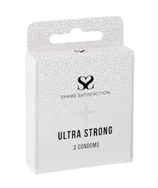 Share Satisfaction Ultra Strong Condom - 3 Pack — image 5 of 5