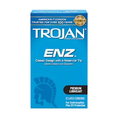 trojan enz lubricated 12 pack