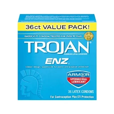 trojan enz spermicidal 36 pack
