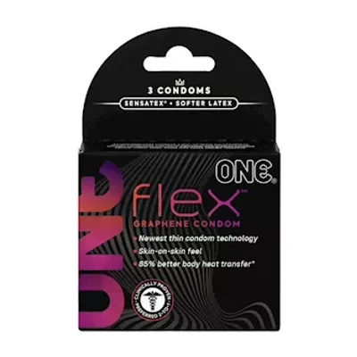 one flex condoms 3pk