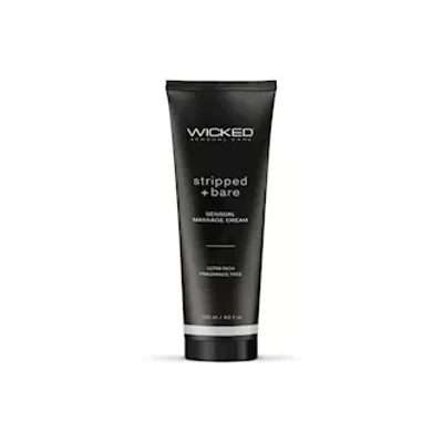 wicked stripped bare sensual massage cream 120ml