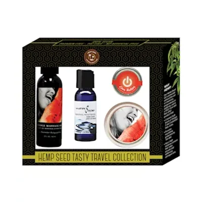 earthly body hemp seed tasty travel collection watermelon