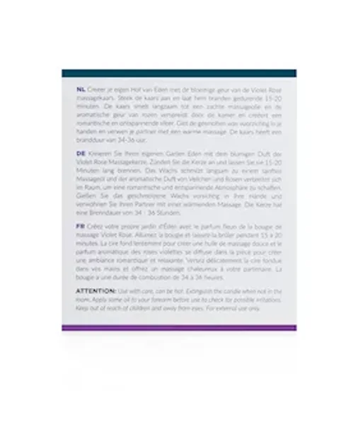 Exotiq Massage Candle Violet Rose — image 5 of 6