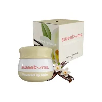 sweetums vanilla flavoured lip balm
