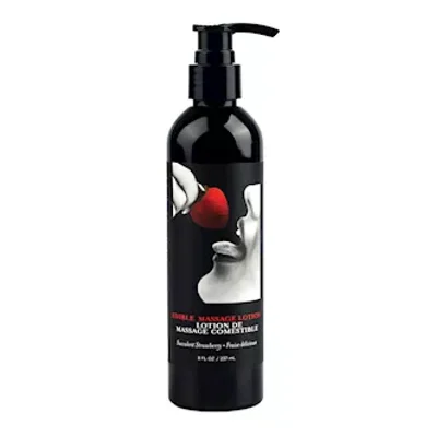 earthly body hemp seed by night edible lotion 8 oz strawberry