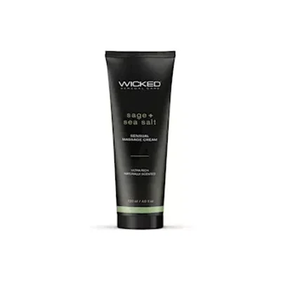 wicked sage sea salt sensual massage cream 120ml