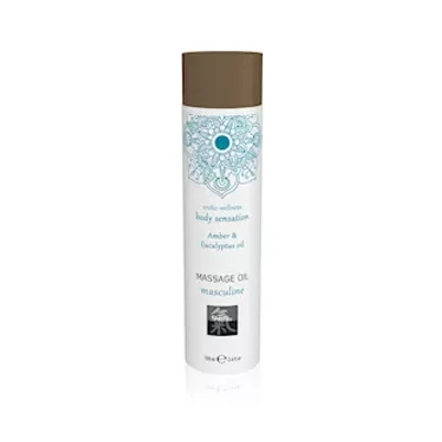 shiatsu amber eucalyptus scented massage oil 100ml