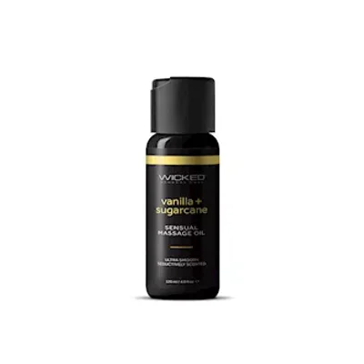 wicked sensual massage oil vanilla sugarcane vanilla and sugarcane scented massage oil tube