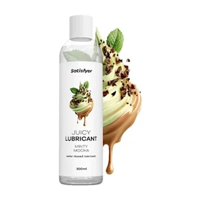 satisfyer juicy lubricant minty mocha 300ml