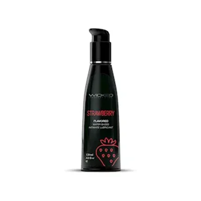 wicked aqua strawberry lubricant 120ml