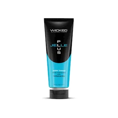 wicked jelle plus relaxing water based anal lubricant 240ml