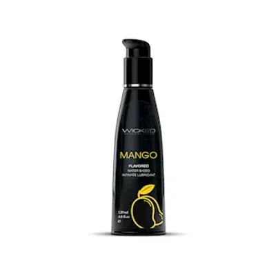 wicked aqua mango flavoured water based lubricant 120ml