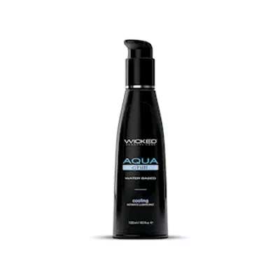 wicked aqua chill cooling water based lubricant 120ml