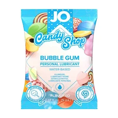 system jo candy shop bubble gum water based lubricant sample