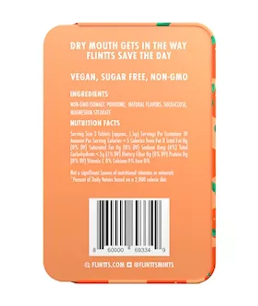 Flintts Mouth Watering Mints - Sour Tangerine — image 2 of 2