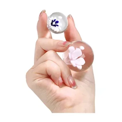 lucent flower glass kegel balls