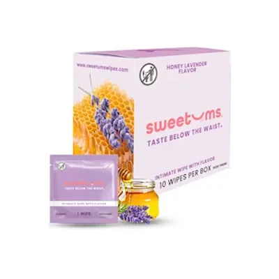 sweetums honey lavender flavoured wipes