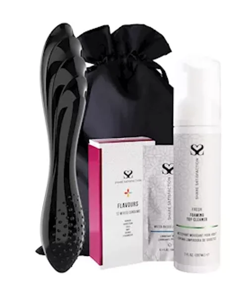 Free Satisfyer Dazzling Crystal 1 Glass Dildo - Essentials Bundle — image 2 of 2