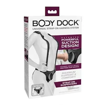 body dock strap on suspenders