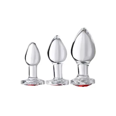 love heart butt plug set
