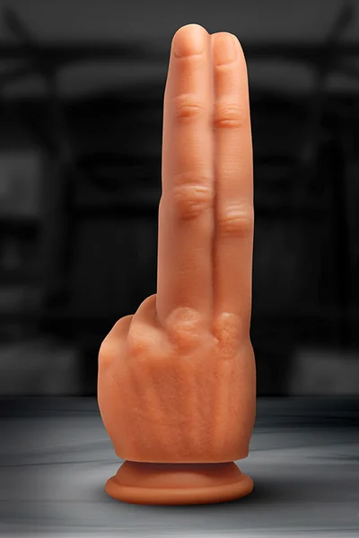 Master Series Double Finger 9.3" Suction Cup Dildo — image 8 of 8