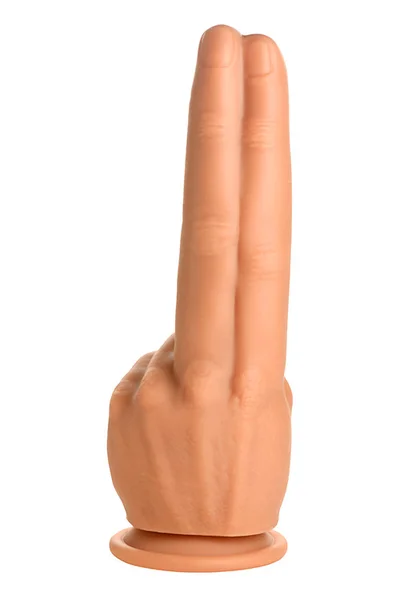 Master Series Double Finger 9.3" Suction Cup Dildo — image 2 of 4