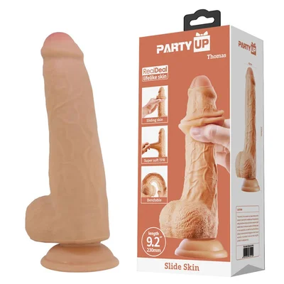 party up thomas 9 inch slide skin dong