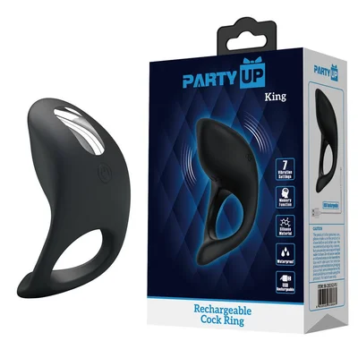 party up king rechargeable cock ring