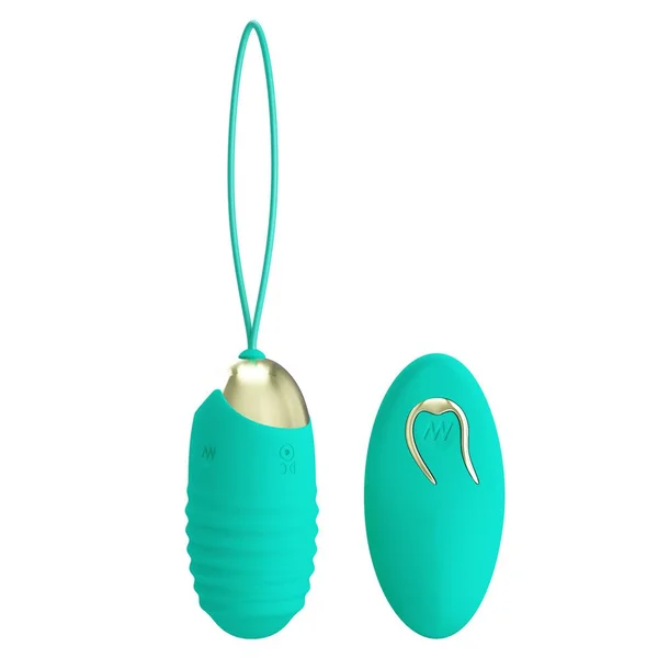 Party Up - Ian Vibrating Egg with Remote (Teal) — image 2 of 5