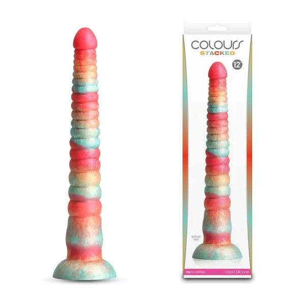 Colours Stacked - 12 Inch Dildo — image 8 of 12