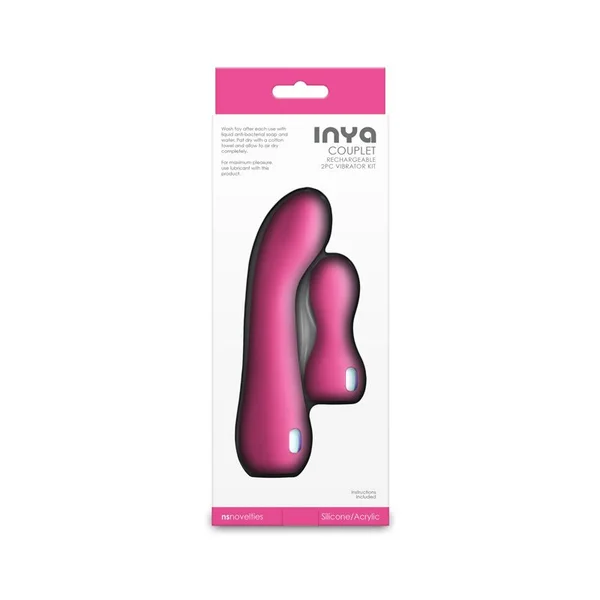 INYA - Couplet Set of 2 Vibrators (Pink) — image 2 of 2