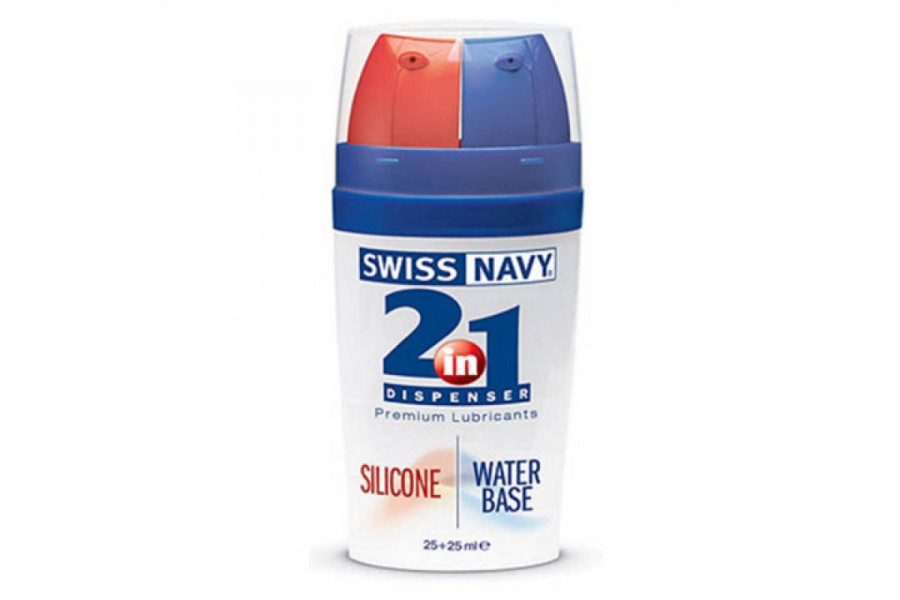 Swiss Navy 2 In 1 Silicone Water Based