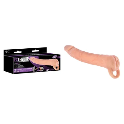 extendor 9 inch 2 in 1 penis extender masturbator