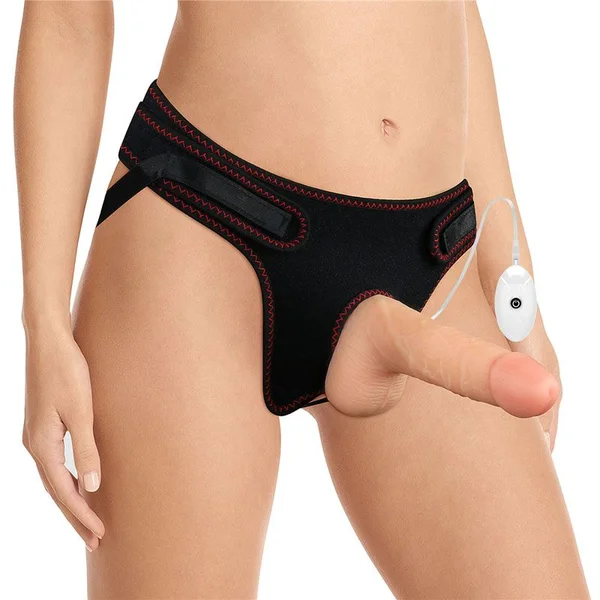 Ingen Vibrating Easy Strap-On Set - 7 Inch Dong with Balls — image 2 of 6