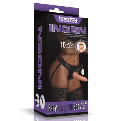 ingen vibrating easy strap on set 75 inch dong