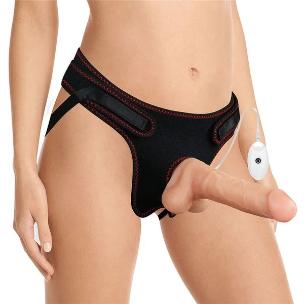 Ingen Vibrating Easy Strap-On Set - 7.5 Inch Dong with Balls — image 3 of 5