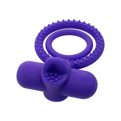 silicone rechargeable dual climaxer cock ring