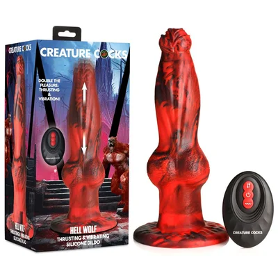 creature cocks hell wolf thrusting dildo