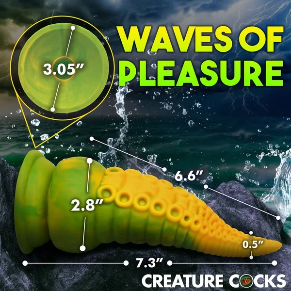 Creature Cocks - Monstropus 2.0 Vibrating Tentacled Monster Silicone Dildo — image 3 of 3