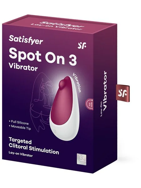 Satisfyer - Spot On 3 Lay-On Vibrator (Berry) — image 4 of 7