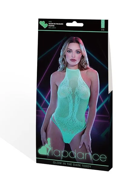 Lapdance - Glow In The Dark Sheer Teddy (Fits Most) — image 3 of 5