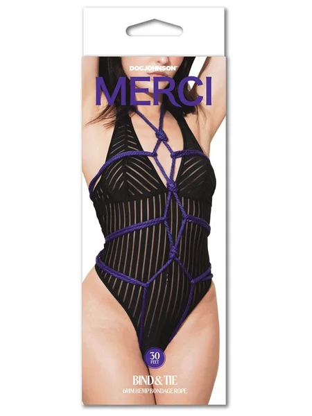 Merci - Bind and Tie 6mm Bondage Rope 30 Feet (Violet) — image 2 of 2